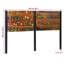 Headboard Solid Wood Reclaimed And Iron-766766695