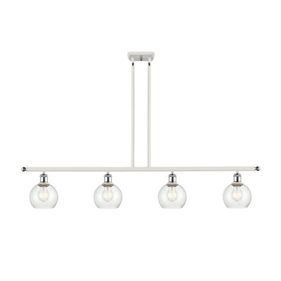 Luminaire suspendu linéaire à 4 lumières pour îlot de cuisine Hamida