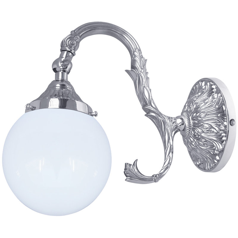 Lanning Armed Sconce, Bright Chrome