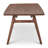 Eden Modern Extendable Walnut Wood Dining Table Large