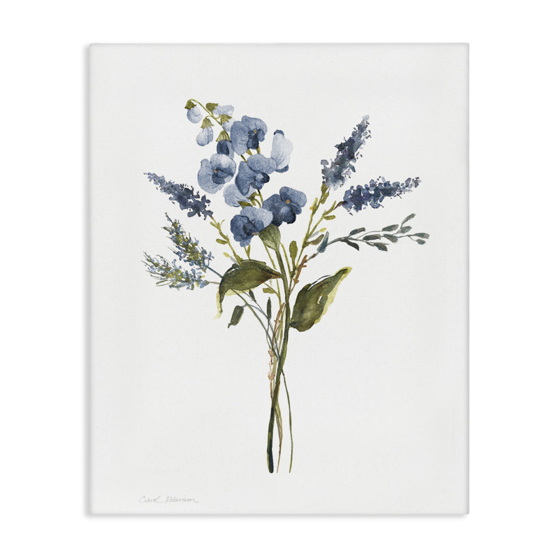 «Elegant Geranium Sprig», art mural par Carol Robinson, H 20 po x l 16 po