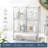 5-Pack Acrylic Baby Bottle Storage Organizer, Stackable Clear Drawer Container for Countertop, Vanity, Bathroom, Cabinet & Pantry, 2S2M1L