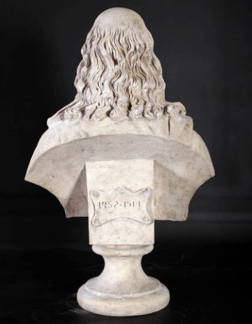 Statue buste Leonardo Da Vinci