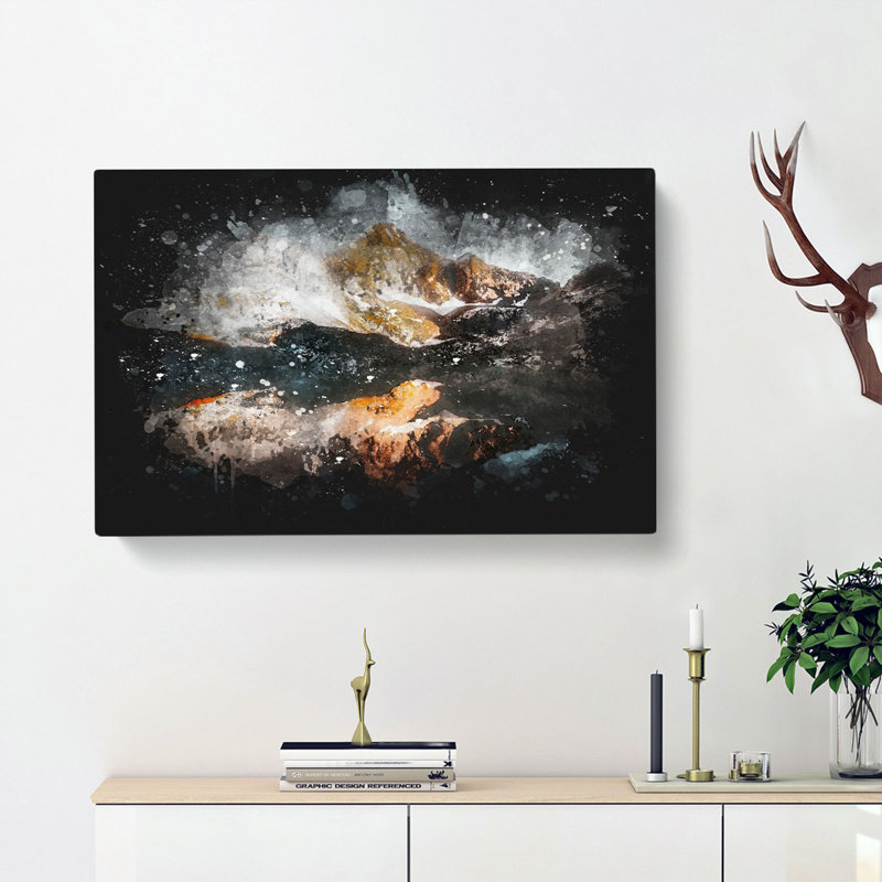 Reflection Of The Alps - Wrapped Canvas, 50cm H x 76cm W x 3cm D
