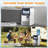 Cooling Station AMERLIFE Commercial Ice Maker with 2 Way Water Inlet, 150lbs/24H Freestanding ice Machine Countertop with 24lbs Storage Capacity, Self Cleaning for Home/Bar/Restaurant