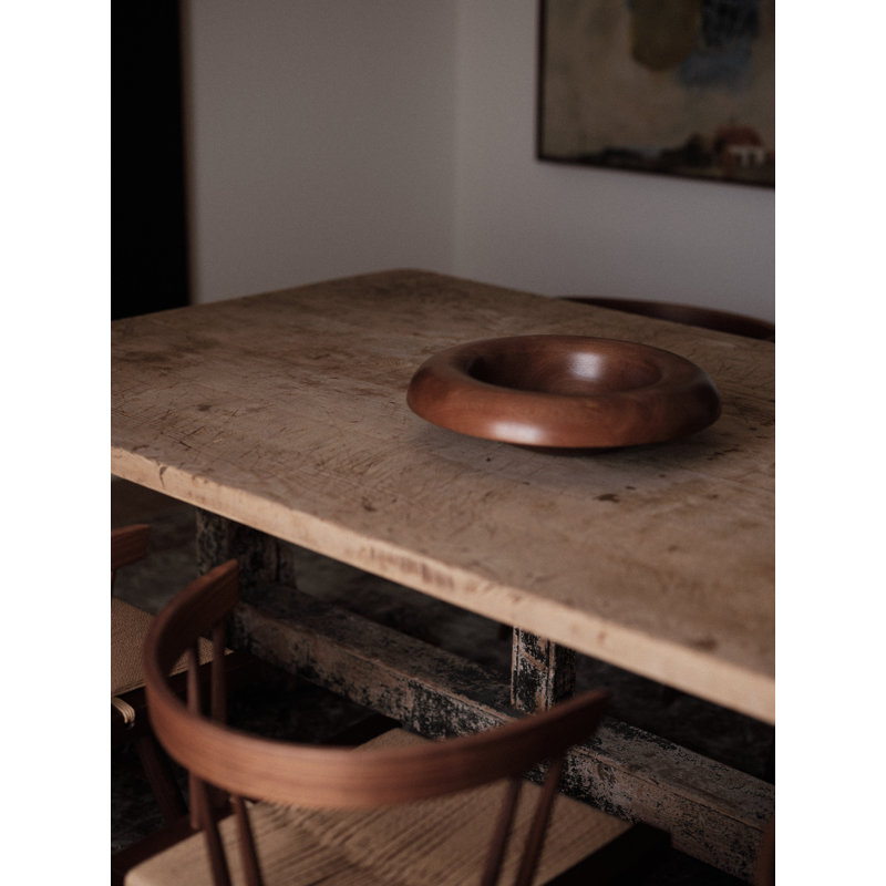 Rond Solid Wood Decorative Bowl