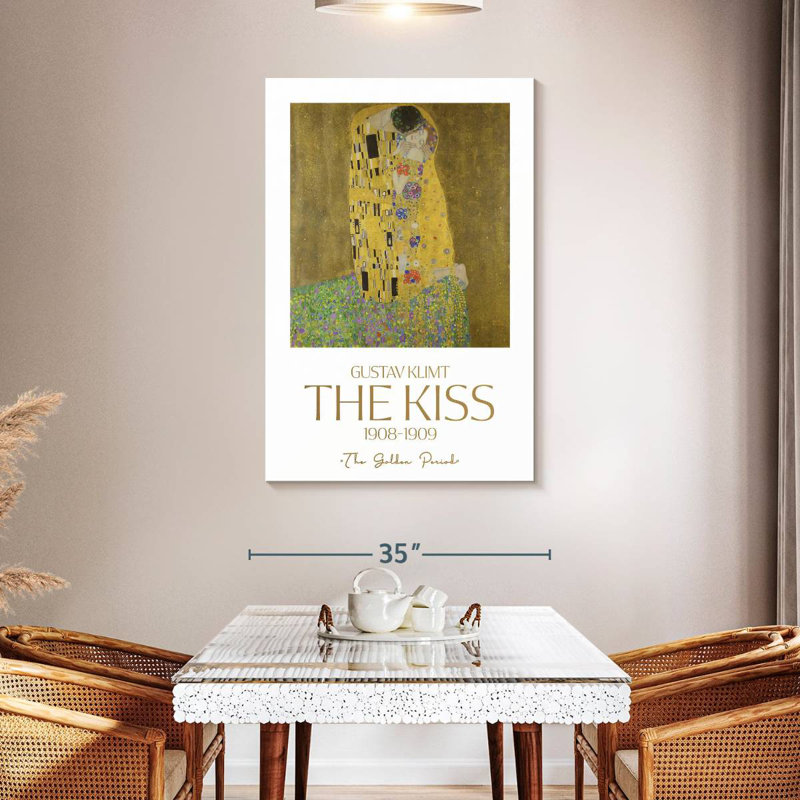 Affiche d'exposition The Kiss Klimt, H 48 po x l 32 po