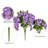 19" H Polyester Artificial Wisteria Bush with Flexible Stems, Bushes and Sprays-1007490571