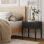 Carrera Fluted Wooden Nightstand with 1 Drawer-540707355