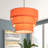 3 Tier Orange Plug in Pendant Light,