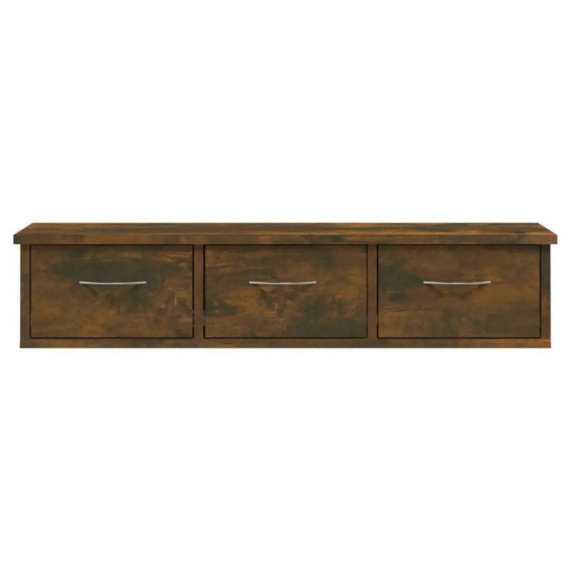 Allendale Floating Shelf, Smoked Oak