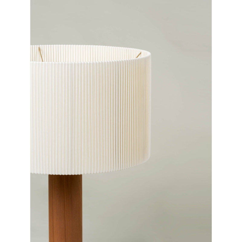 Solid Wood Table Lamp, Natural Oak