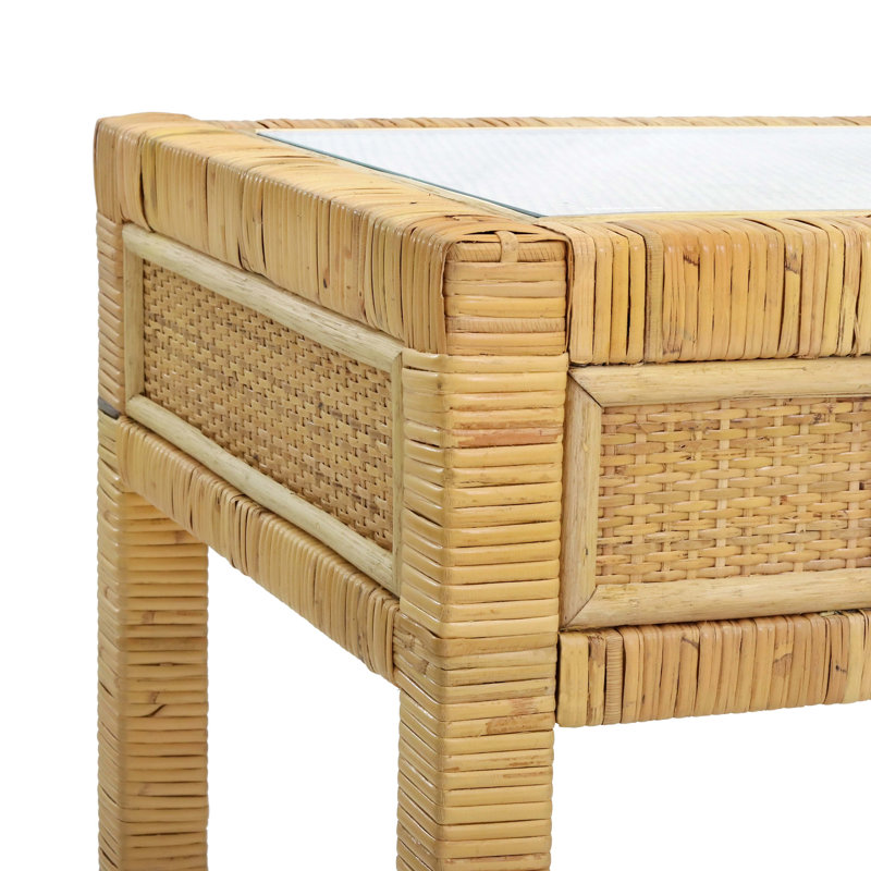 Amara Rattan Desk, Brown