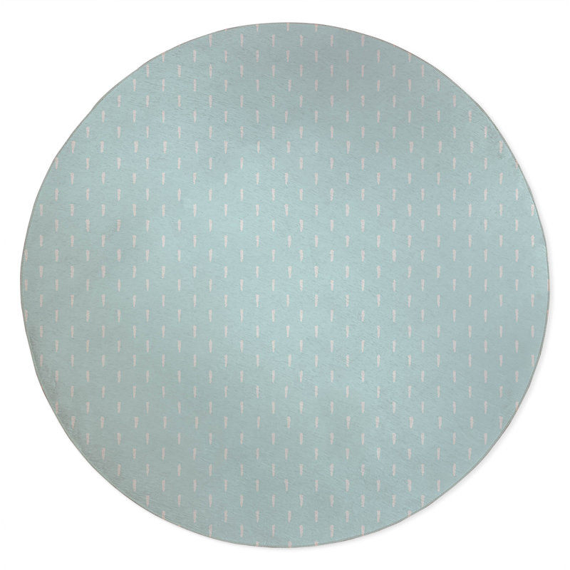 Patty Non-Slip Outdoor Rug, Round 5'