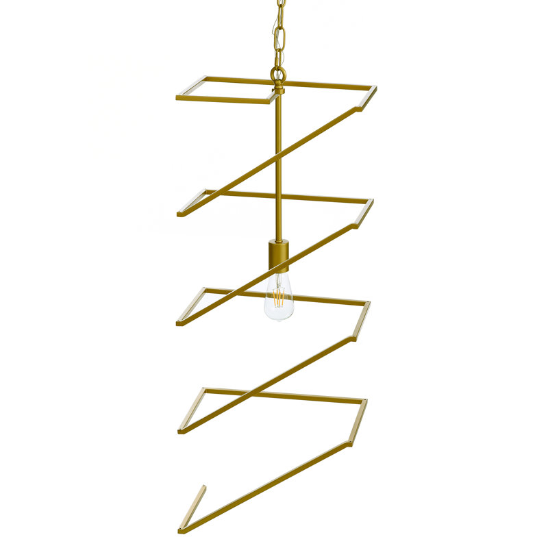 1 - Light Unique/Statement Pendant, Gold