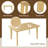 Westcott Rustic Farmhouse Dining Table With Rubberwood Legs-123080819