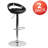 Minnesota Contemporary Plastic Adjustable Height Barstool with Rounded Cutout Back-31020404