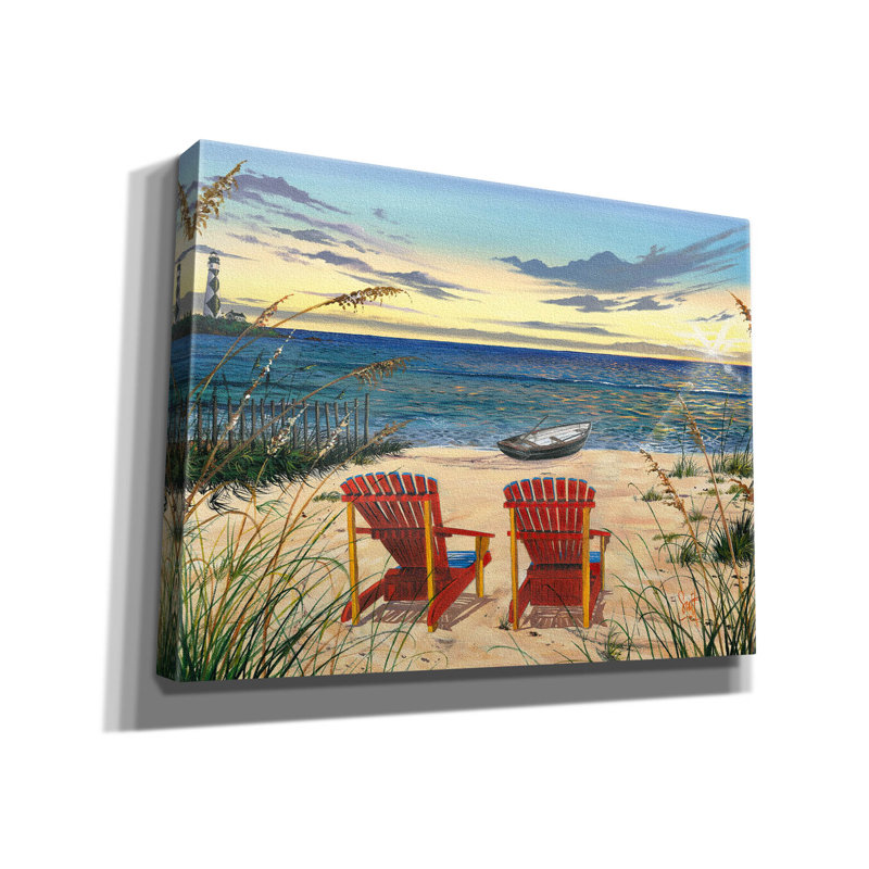 «Outer Banks Sunrise» par Scott Westmoreland, art mural sur toile, H 12 po x l 16 po x P 0,75 po