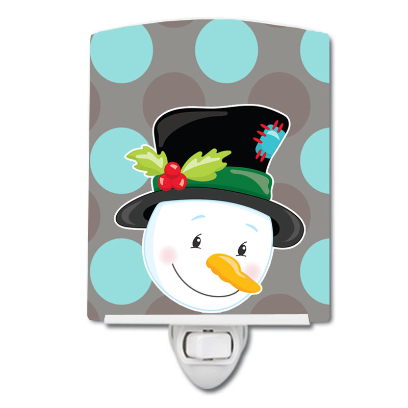 Silloth Snowman Ceramic Night Light