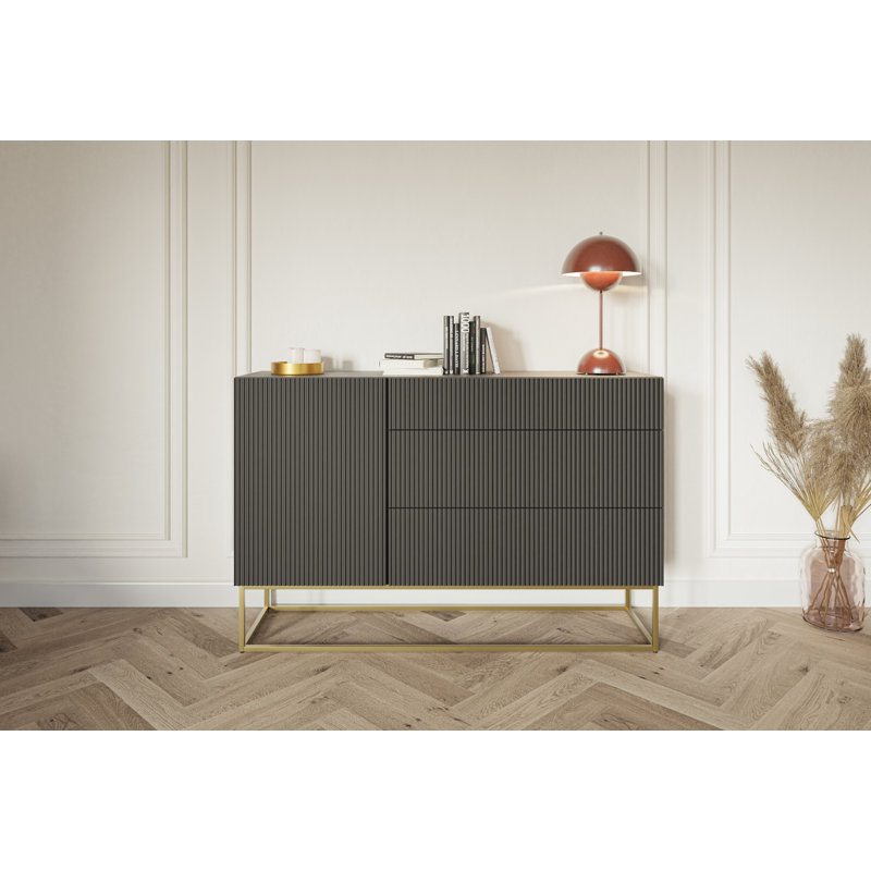 Janel 140cm Sideboard, Black