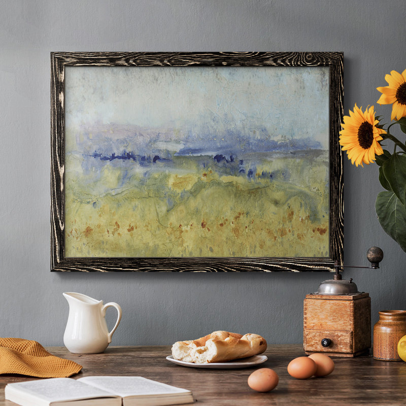 Toile tendue à cadre ouvert «Open Terrain I», Noir, H 14 po x l 20 po x P 1,5 po