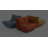 Armless 3-Seat Togo Three Seater Large Bean Bag Sofa-86514325-113399986