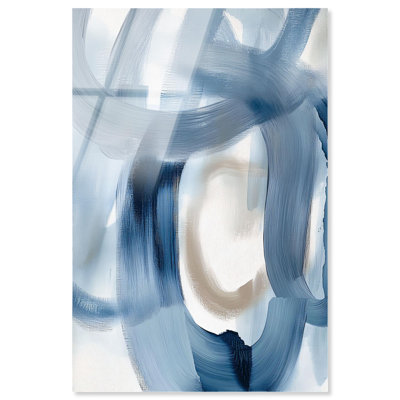 Art mural bleu moderne Fading Blue Mist II par Art Remedy