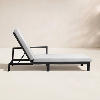 Hoyt 63" Patio Double Chaise Lounge