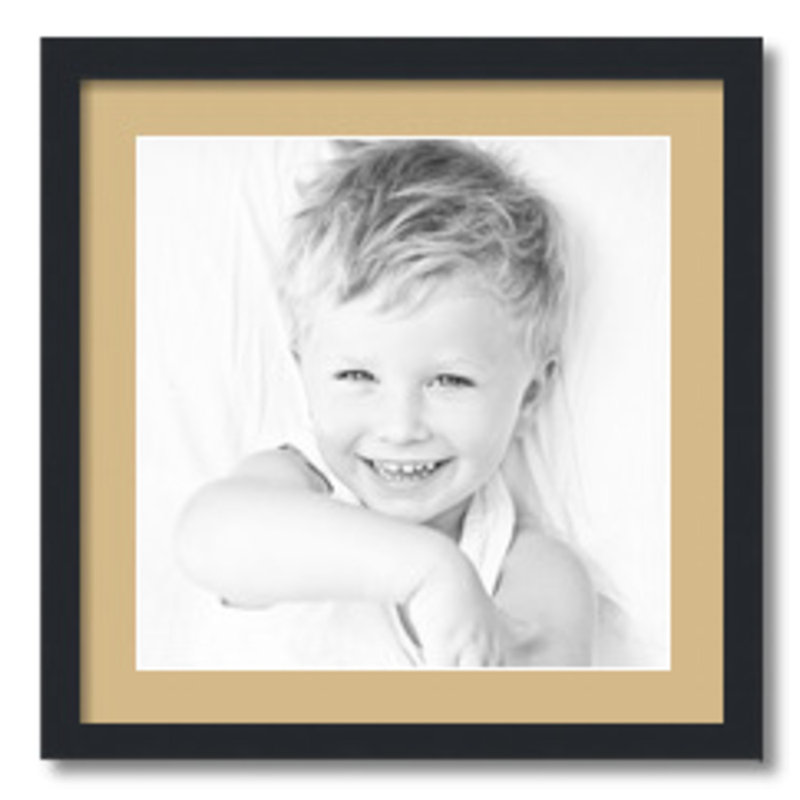 Matte Picture Frame with Mat, Autumn Gold
