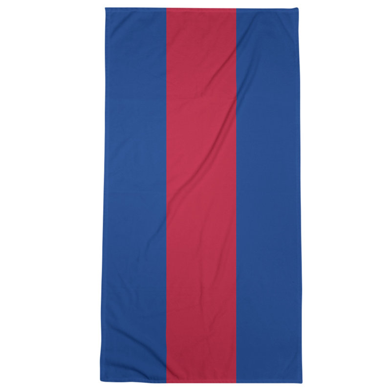 Beach Towel, Red/Blue/Off White