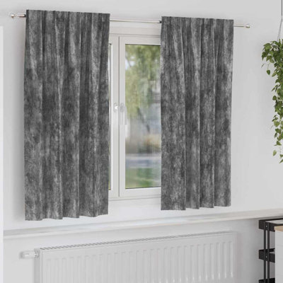 Curtain With Curtains 2 Pcs Velvet