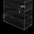 4 Grids Clear Acrylic Display Box with Lock