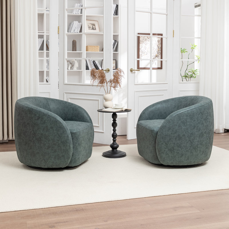 Fauteuil demi-tonneau pivotant Katherline, Marine