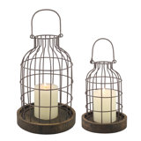 Donna 11.54'' H Metal Tabletop Lantern