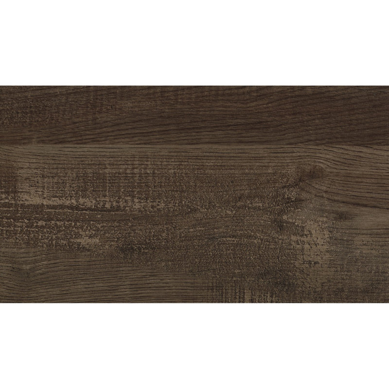 Meuble en bois rustique à panneau à finition rustique, Lit double, Brun