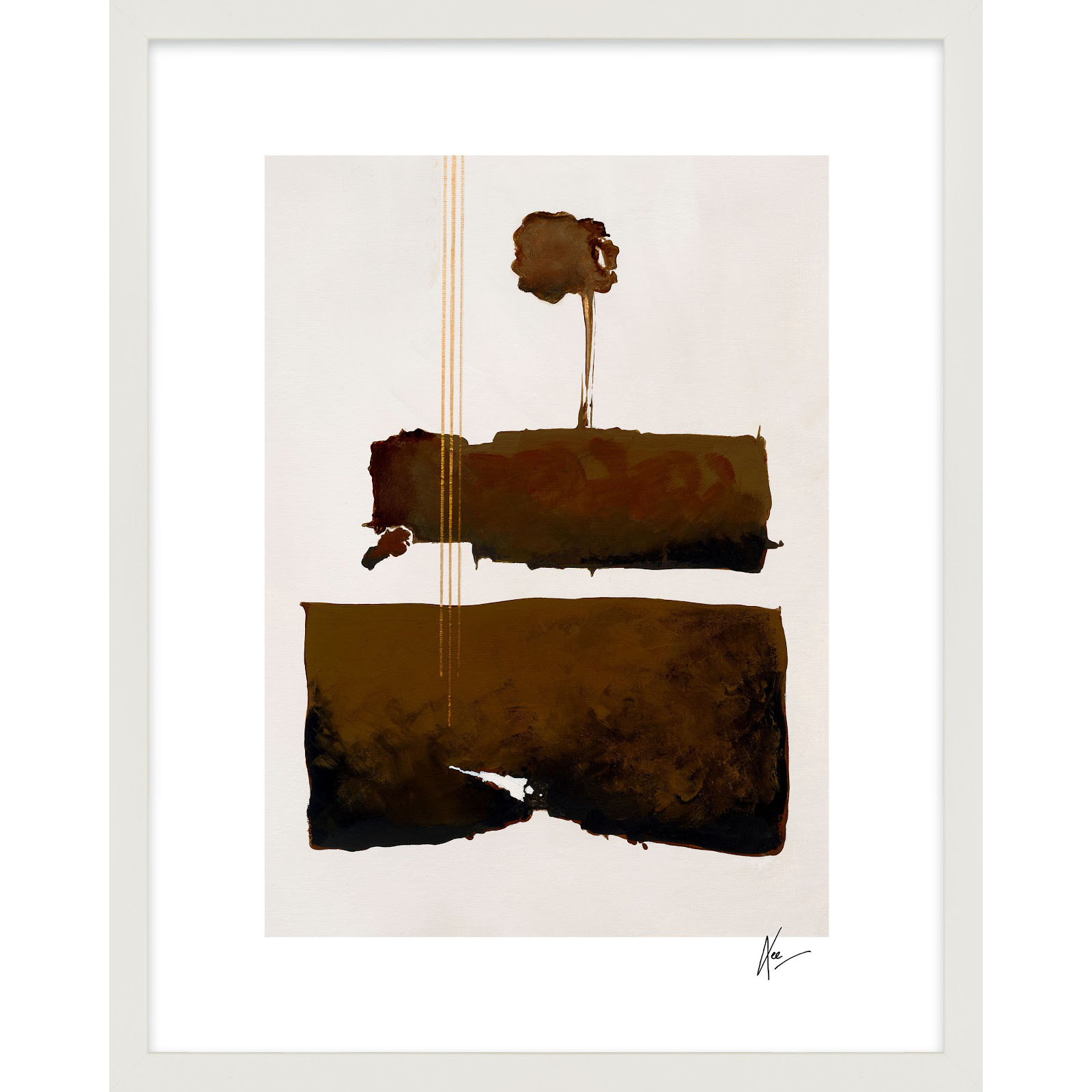 Walk With Me by Lee Lessem, White, 25" H x 20" W x 1.25" D