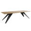 Extendable Rectangular Dining Table with Steel Base-322886384-322886391-322886396