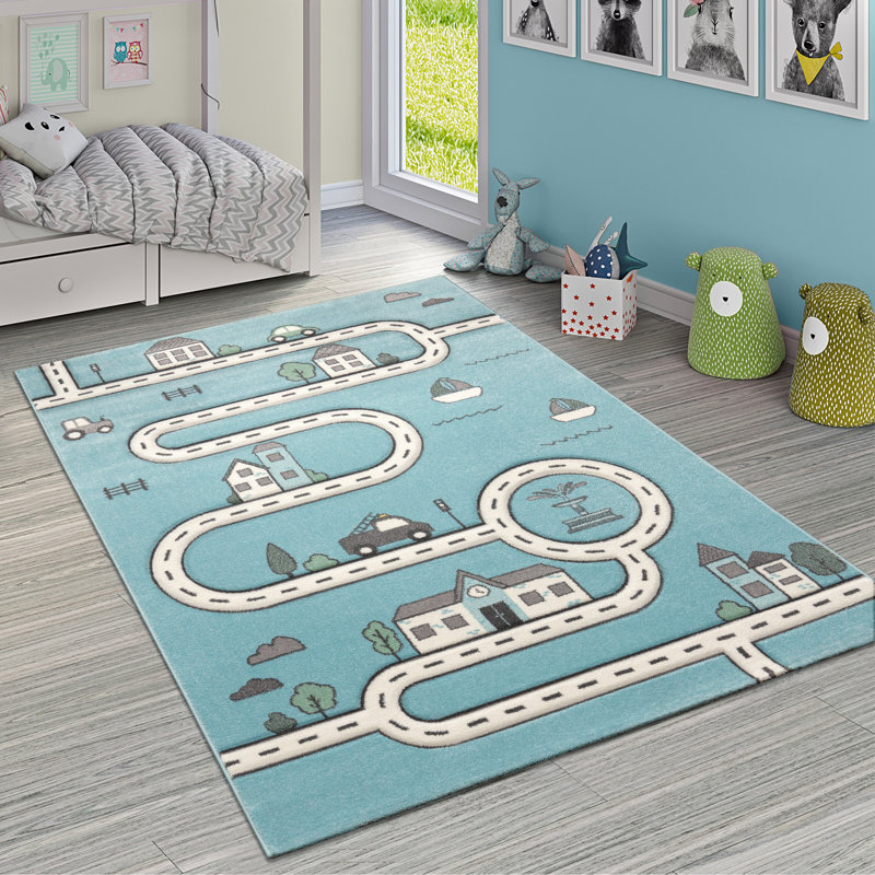Comeaux Machine Woven Grey Rug, Round 200cm