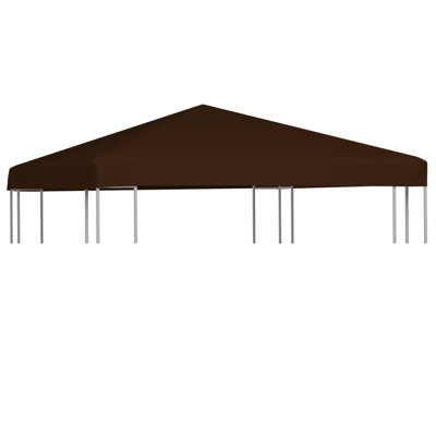 Asdvadzadur Brown Fabric Replacement Canopy for Awning