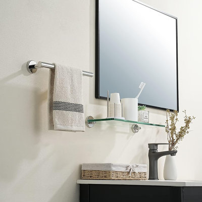 Porte-serviettes mural en acier inoxydable 304
