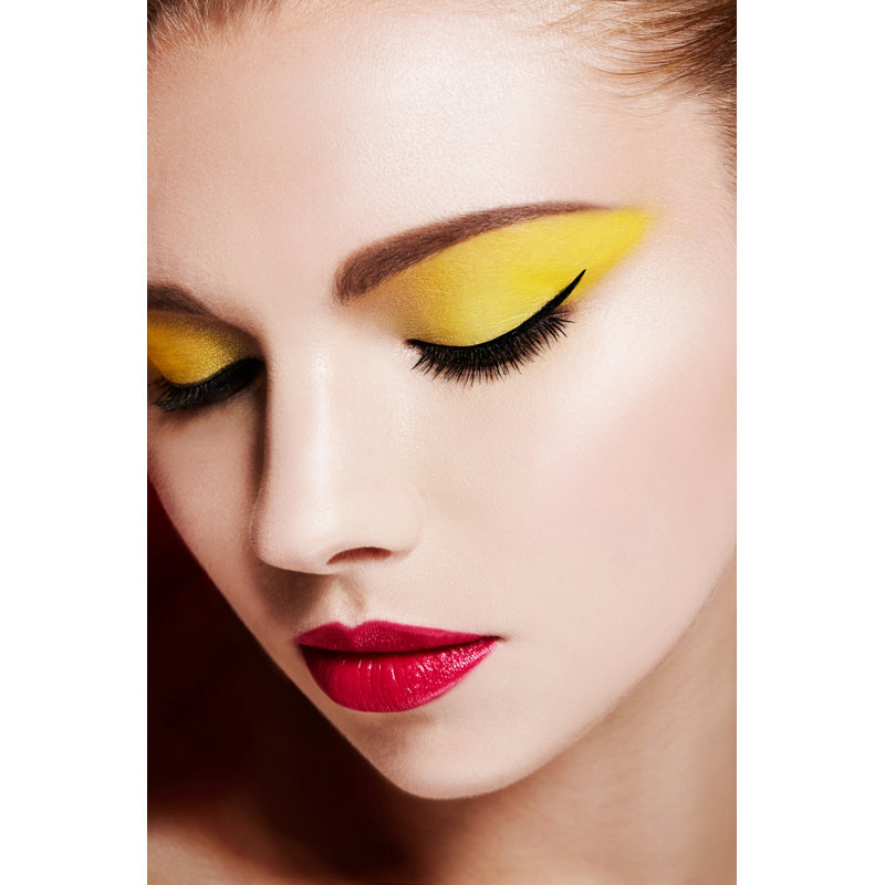 Beautiful Colorful Makeup - Wrapped Canvas Print, 46cm H x 30cm W x 3.8cm D