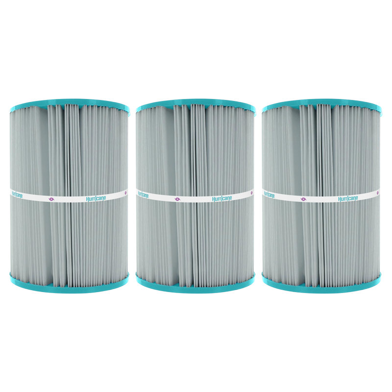 Hurricane Replacement Spa Filter Cartridge for Pleatco PA25-4 and Unicel C-7626 (3 Pack)