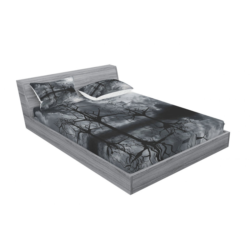 Microfiber Sheet Set, Queen Sheet Set with Fitted Sheet