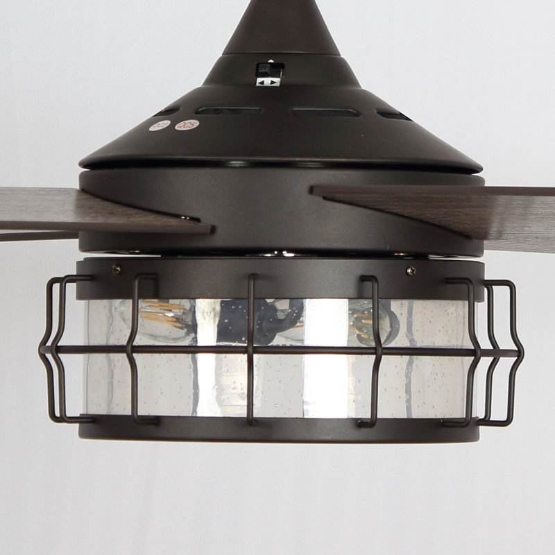 Ventilateur de plafond industriel en verre huilé de 52 po Breezelite