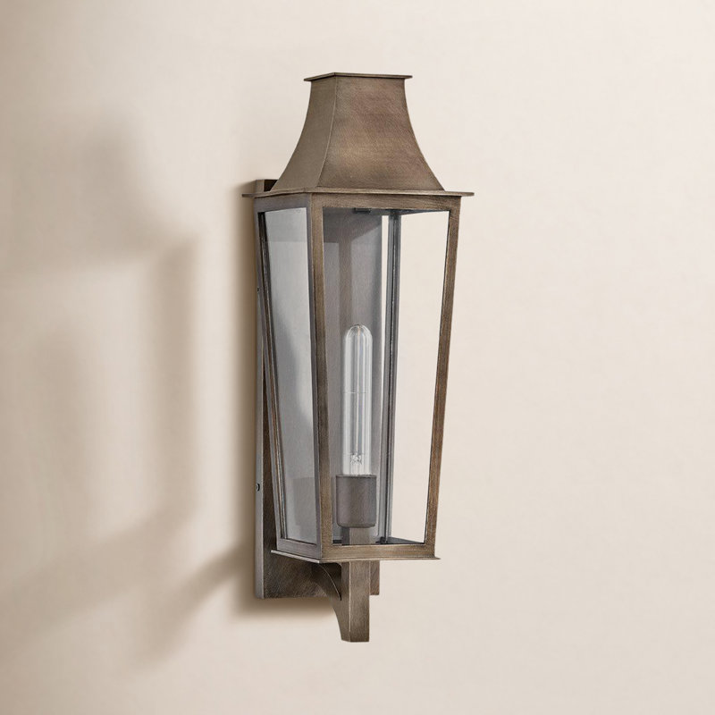 Georgetown 1 - Light Outdoor Wall Lantern, Burnished Bronze, 21.75" H x 7" W x 8" D