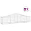 Ensemble de 7 paniers en fer galvanisé argentés Vidaxl Gabion-113973692