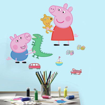 Adhésif décoratif Peppa and George Playtime