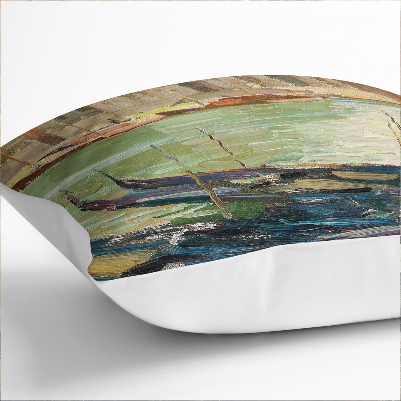 Square Cushion, 40cm H x 40cm W x 15cm D, White