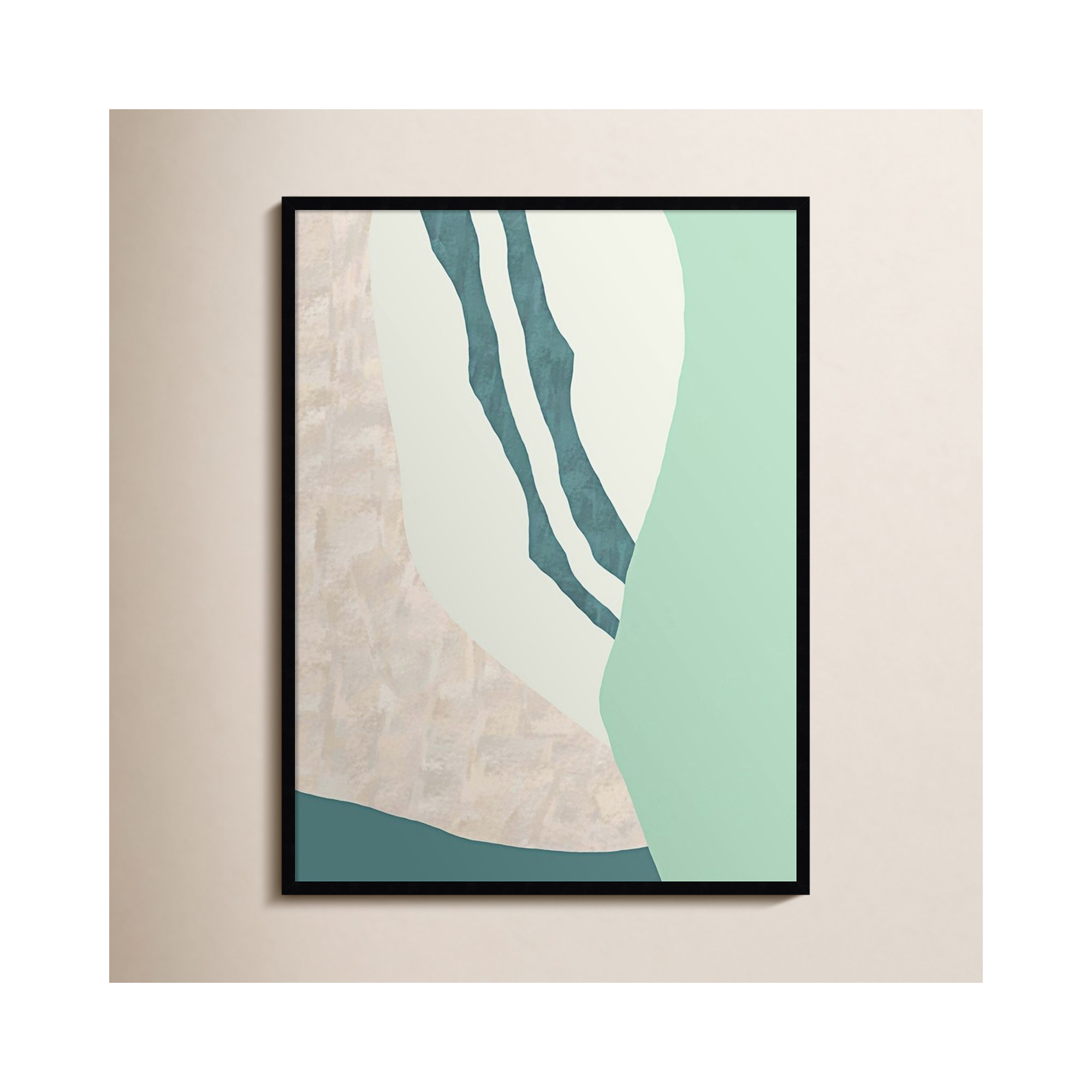 Amble by Sakshi Modi, 41" H x 31" W x 1" D, Black