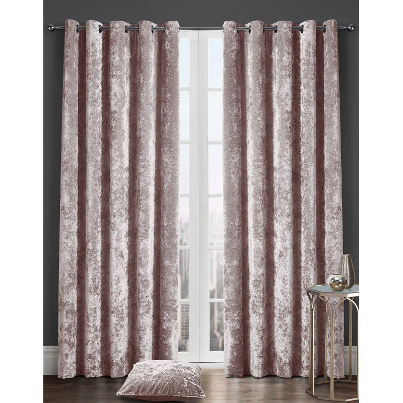 Brucedale Room Darkening Curtain, Width 66 x Drop 229 cm, Blush